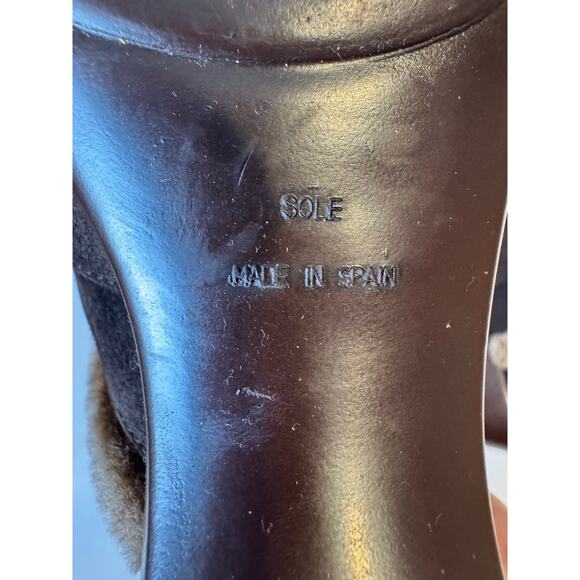 Vintage Y2K Stuart Weitzman Circuit Cola Sport Suede Brown Clog Women’s 6.5 - Picture 9 of 9